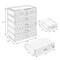 Sorbus Acrylic Makeup & Jewelry Organizer Storage Case- (4 Large, 2 Small Drawers)